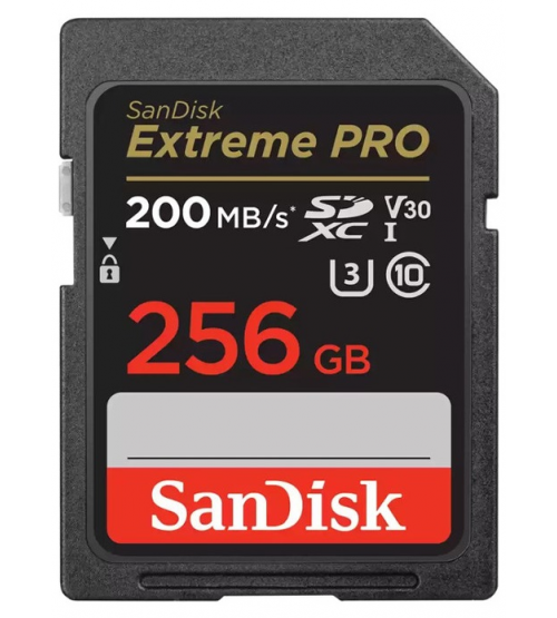 SDSDXXD - SanDisk Extreme Pro SDXC UHS-I Card 256GB 200MB/s